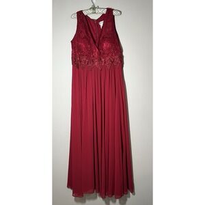 Cinderella Divine Red Maxi 20 Sequin Beaded Lace Flaw See Description Valentines